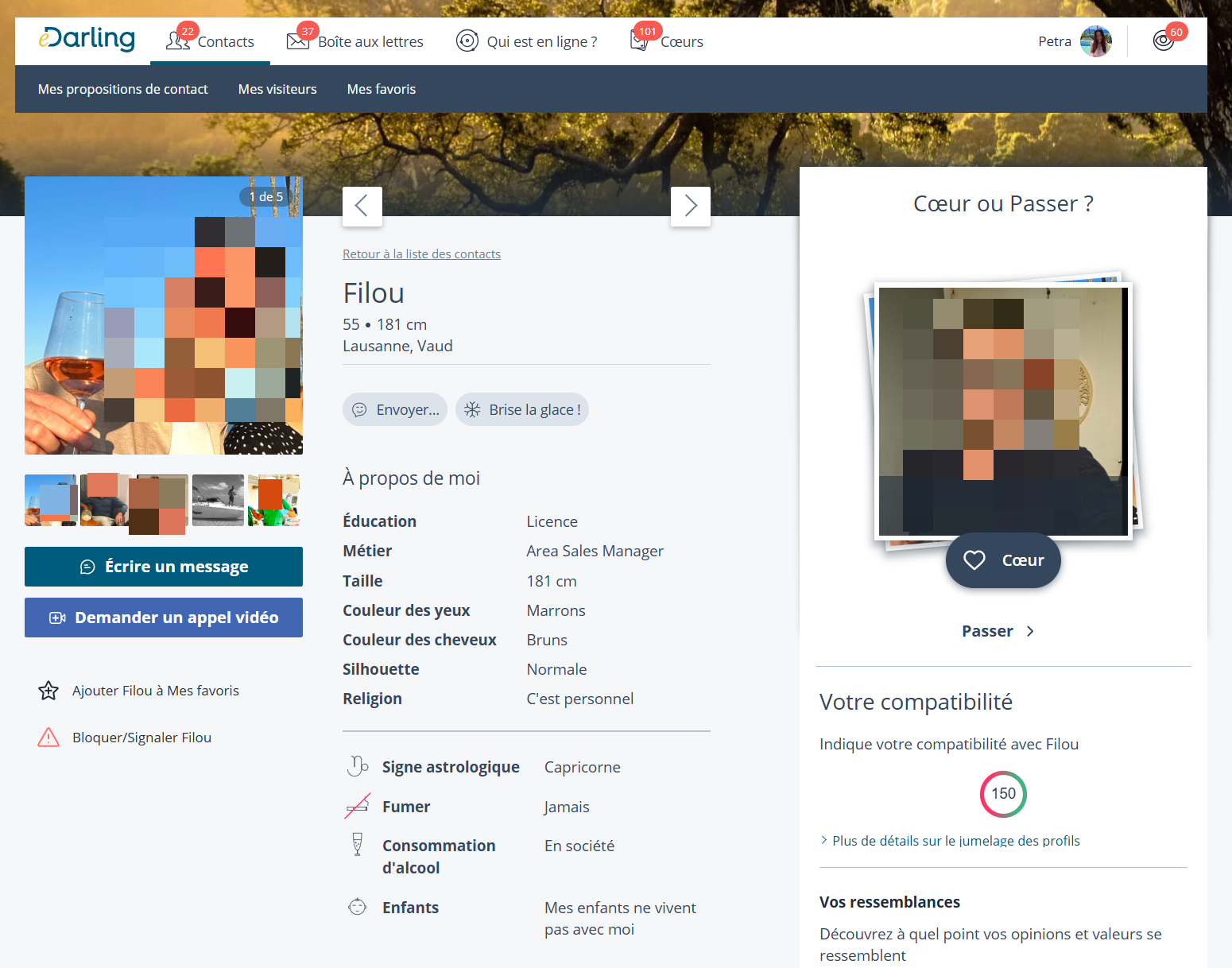 eDarling Proposition de contact